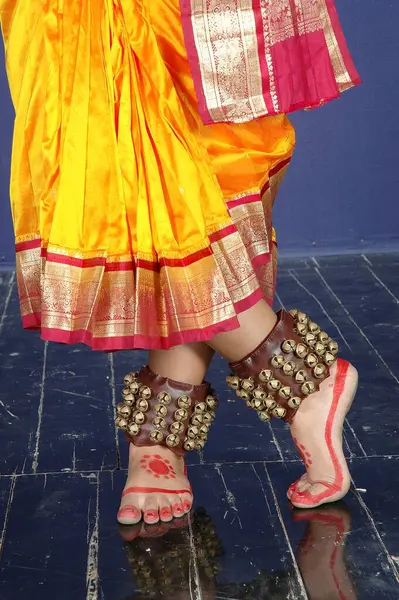 stock image woman performing Bharatnatyam , Indian Classical Dance