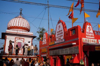Uttarakhand Hindistan Asya 'daki Haridwar tapınakları 