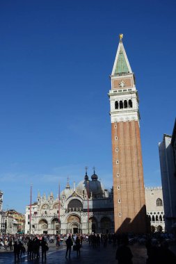 St. Marks Bell Kulesi, St. Marks Meydanı, Piazza San Marco, Venedik, Veneto, İtalya, Avrupa, İtalya, Avrupa 