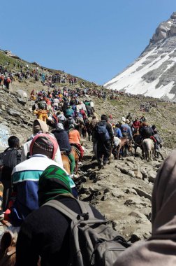 Pilgrim, amarnath yatra, jammu Kashmir, Hindistan, Asya 