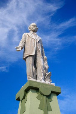 Juan Miguel Castro 'nun heykeli, Progresso, Progresso, Meksika' nın kurucusu. 