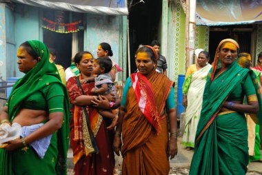 Yellama festivalinde fahişeler, Kamathipura, Bombay Mumbai, Maharashtra, Hindistan   