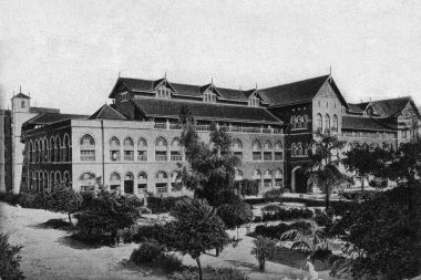 St. George Hastanesi mumbai maharashtra Hindistan 'ın eski vintage fotoğrafı. 