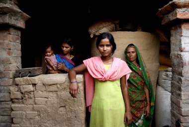 Kırsal kesimdeki kadınlar, Rajouli, Nawada, Bihar, Hindistan 