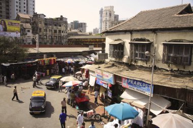 Banliyö batı tren istasyonu Grant yolu, Bombay şimdi Mumbai Maharashtra, Hindistan