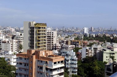 Rustomjee Buena Vista binasından Skyline, Mumbai, Maharashtra, Hindistan, Asya 