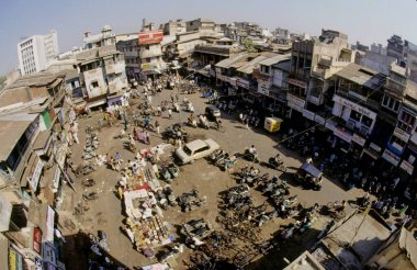 Ahmedabad 'daki Manek Chowk, Gujarat, Hindistan