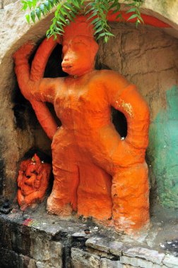 Hanuman heykeli maharashtra Hindistan Asya 'da yapıldı.