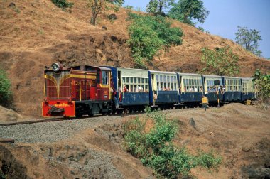 Tren rayları, oyuncak tren matheran, maharashtra, Hindistan
