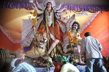 Durga pooja, Bombay Mumbai, Maharashtra, Hindistan 