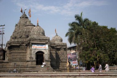 Sri Sundar Narayan Mandir built in 1756 at Godavari River bank, Nasik, Maharashtra, India  clipart