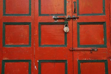 Kapat kapıyı, Varanasi, uttar pradesh, Hindistan, Asya