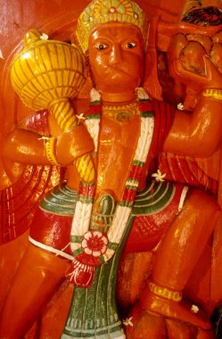 Hindistan 'daki Sarnath' daki Maymun Tanrısı Hanuman.