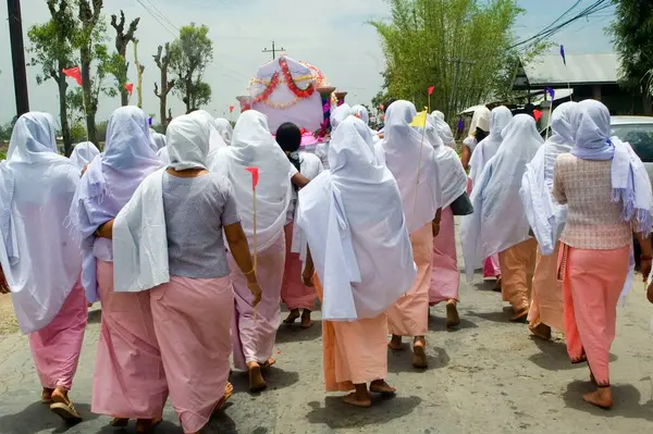 stock image Manipuri women have organized themselves as Meira Paibis (torch bearers) to fight for their rights as woman, Imphal, Manipur, India 