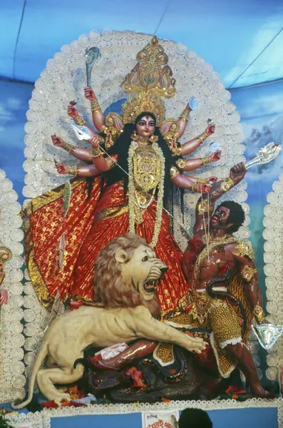 stock image Durga pooja in shivaji park at mumbai India 