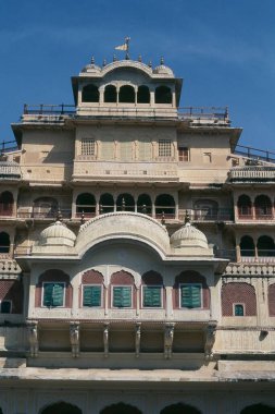 Chandra Mahal, Şehir Sarayı, Jaipur, Rajasthan, Hindistan, Asya