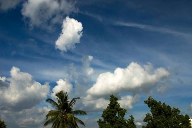 Muson sırasında bulut oluşumu; Bangalore; Karnataka; Hindistan