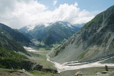 peyzaj Baltal; Jammu ve Kashmir; Hindistan
