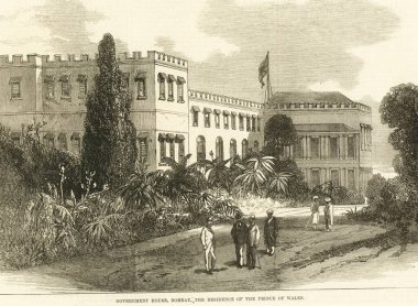 Hükümet binası, Galler Prensi 'nin ikamet yeri, Bombay, Mumbai, Maharashtra, Hindistan 