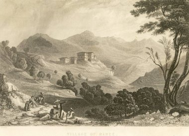 Askeri ve munity isyan görüşleri Naree, Hindistan 