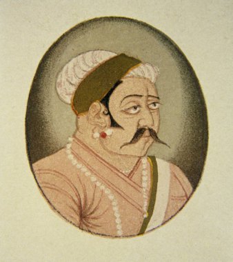 Rao Jodhaji 'nin portresi, Jodhpur, Rajasthan, Hindistan