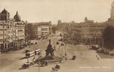 Esplanade Yolu, Eski Bombay Mumbai, Maharashtra, Hindistan 
