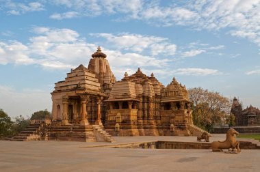 Devi Jagdambi Tapınağı Khajuraho Madhya Pradesh Hindistan Asya 