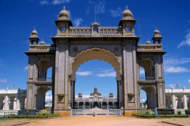 Main Gate of Maharajas Palace ; mysore ; karnataka ; india  clipart