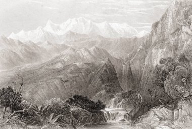Yamunotri, Himalaya Dağları, Hindistan, Asya