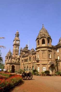 1877 'den 1884' e kadar Maharaja 'daki yeni saray, Kolhapur, maharashtra, Hindistan. 