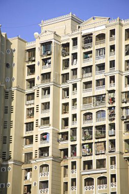 Dudhwala complex at J. Boman Behram Marg known as Bellasis road, Bombay now Mumbai, Maharashtra, India  clipart