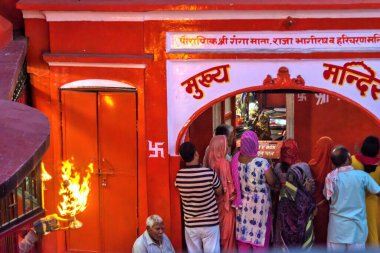 Ganga ghat tapınağı, Har Ki Pauri, Haridwar, Uttarakhand, Hindistan, Asya 