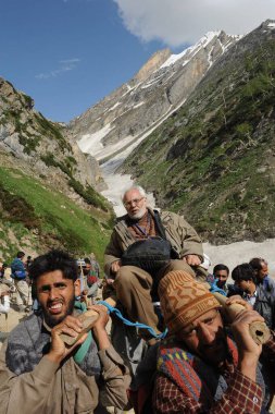 Pilgrim, amarnath yatra, jammu Kashmir, Hindistan, Asya