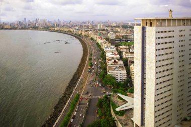 Hava manzarası, nariman noktası, mumbai, maharashtra, Hindistan, Asya