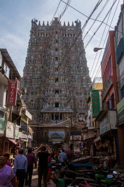Meenakshi Tapınağı, Madurai, Tamil Nadu, Hindistan, Asya
