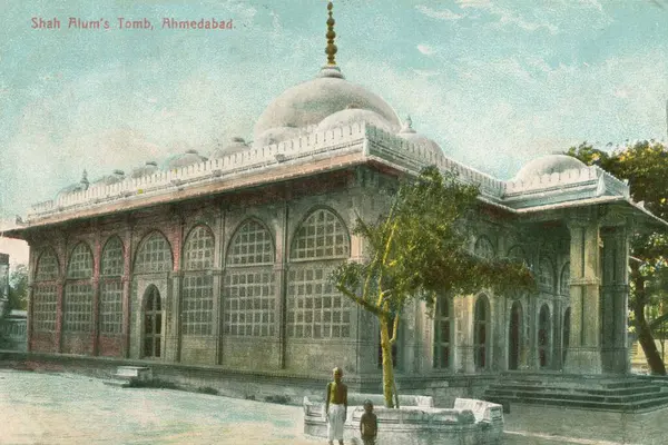 stock image Shah Alum tomb, Ahmedabad, Gujarat, India 