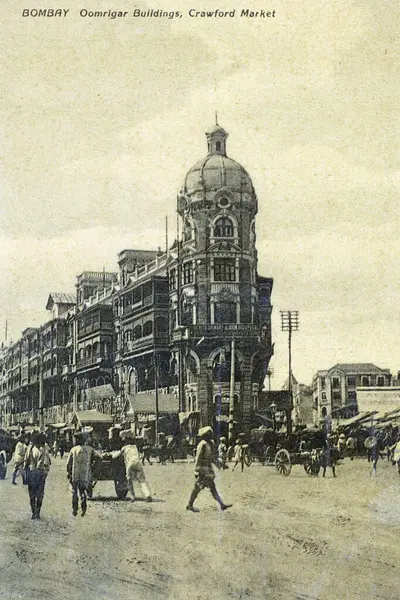 Eski bina, Crawford pazarı, Bombay şimdi Mumbai, Maharashtra, Hindistan 