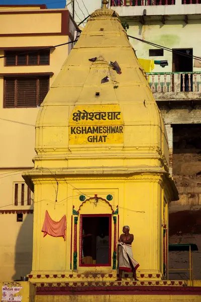 stock image Kshameshwar Ghat temple, Varanasi, Banaras, Benaras, Kashi, Uttar Pradesh, India