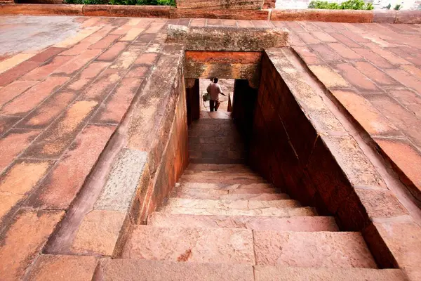 stock image The 2nd cave of Badami, Karnataka, India 