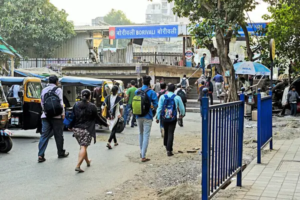 stock image Borivali Railway Station, Mumbai, Maharashtra, India, Asia