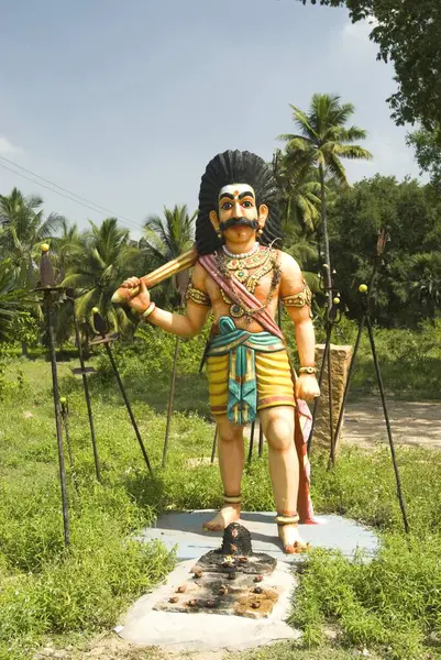 stock image Guardian deity Ayyanar is village god worshipped predominately near Salem, Tamil nadu, India 