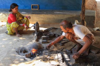 İnsan demiri, bastar, chhattisgarh, Hindistan, Asya 