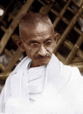 Mahatma Gandhi, Hindistan, Asya, 1928  