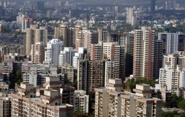 Oberoi Heights binasından Skyline, Mumbai, Maharashtra, Hindistan, Asya 