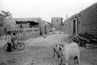 Kasaba sahnesi, Maharashtra, Hindistan 