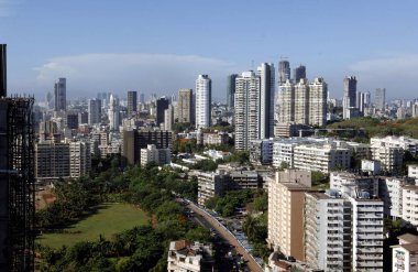 Urvashi Binası 'ndan Skyline, Malabar Tepesi, Mumbai, Maharashtra, Hindistan, Asya 