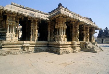 Müzikal Sütunlar Tapınağı, Vittala Tapınağı, Hampi, Karnataka, Hindistan 