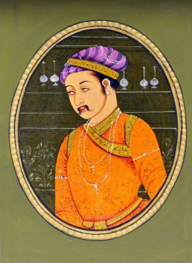 İmparator Jahangir 'in minyatür tablosu Hindistan Asya