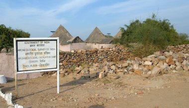 Mohenjodaro and Harappa excavation site ; Dholavira ; Kutch ; Gujarat ; India clipart