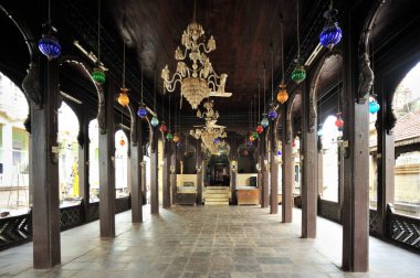 Chandelier in sri ram temple, phaltan, satara, Maharashtra, India, Asia  clipart